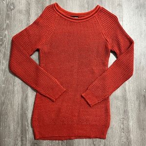 Waffle Knit Sweater (Rust)